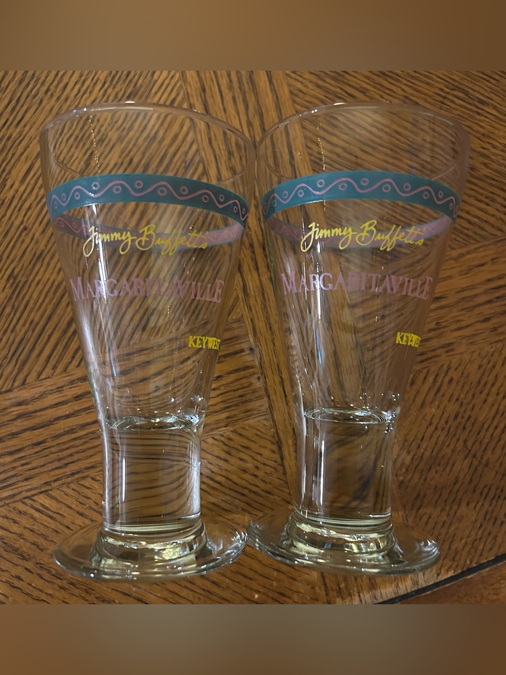 Jimmy Buffett's Margaritaville Key West Pilsner Glasses - Set of 2